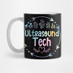 Ultrasound Tech cute floral watercolor Mug